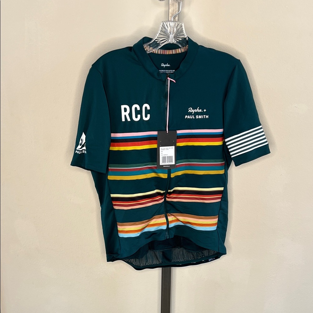 NWT NEW Rapha Paul Smith Stripe Cycling Jersey XL